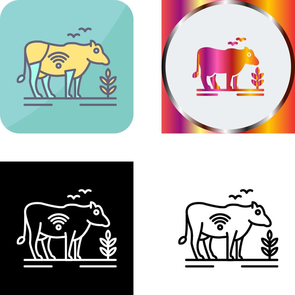 Cattle Icon Design vector