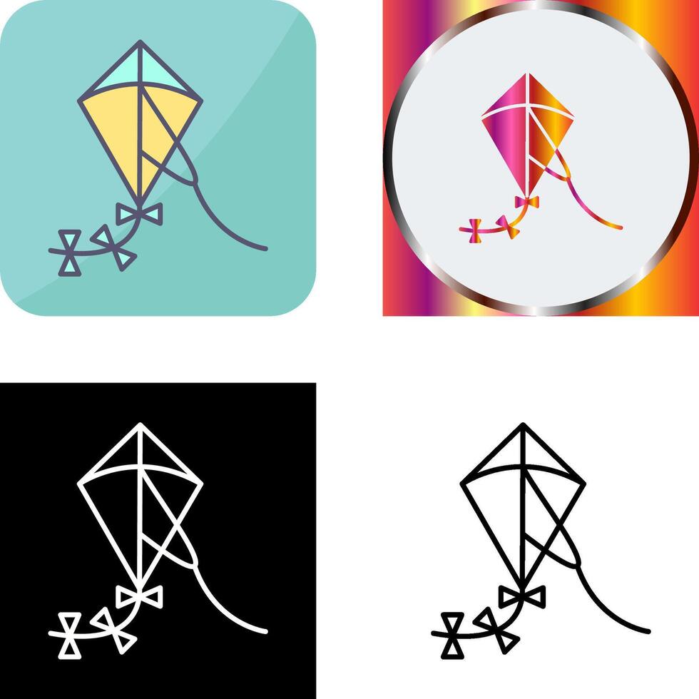 Kite Icon Design vector