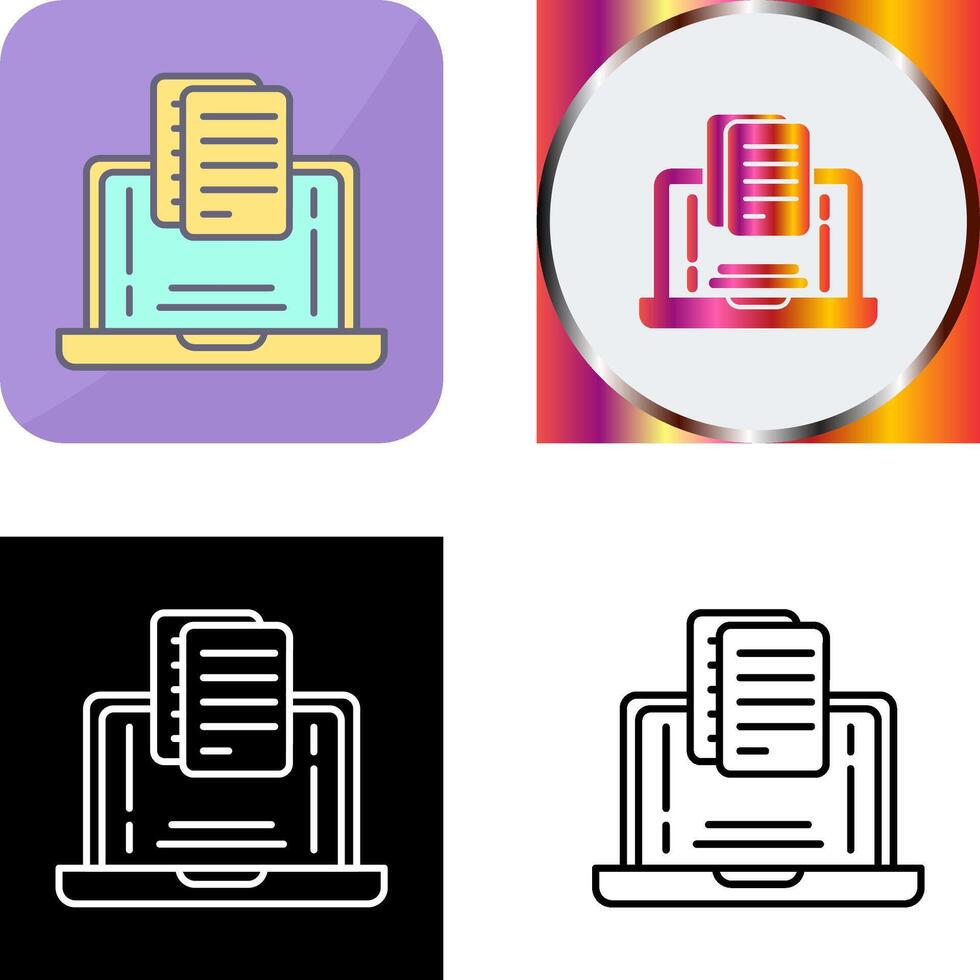 Document Icon Design vector