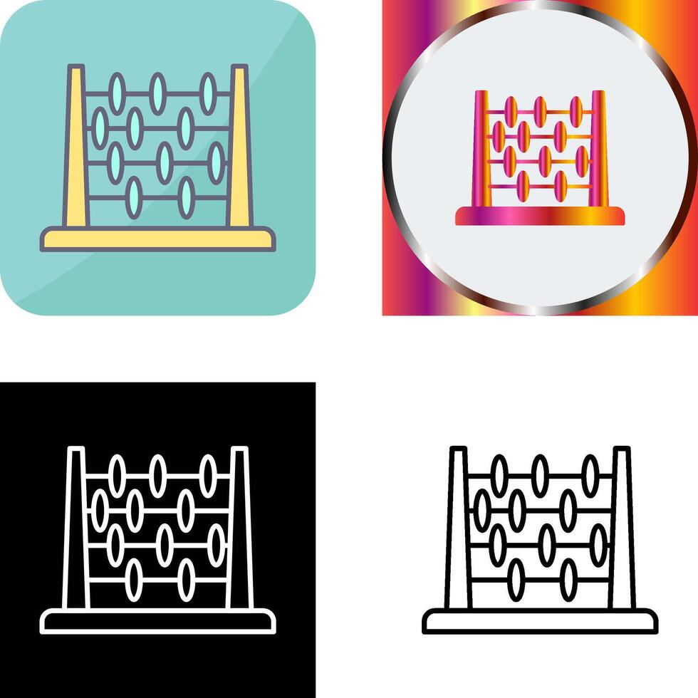 Abacus Icon Design vector
