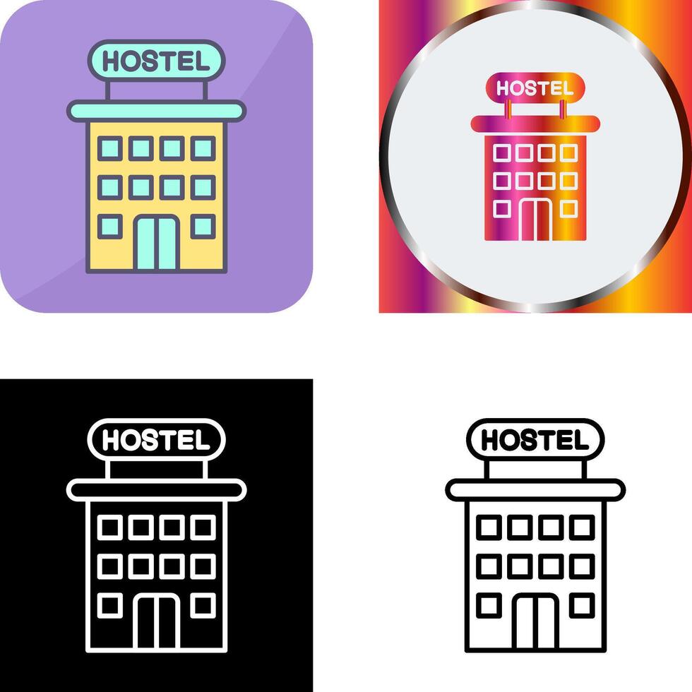 Hostel Icon Design vector