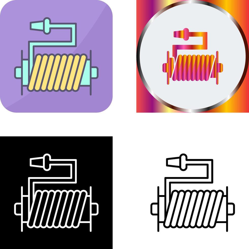 Water Hose Icon Design vector
