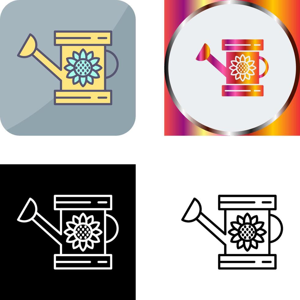 Watering Can Icon Design vector