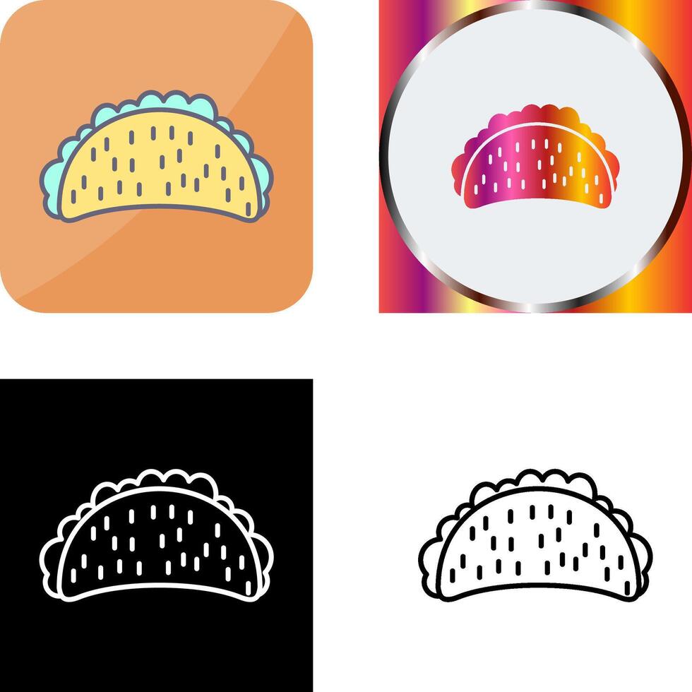 Tacos Icon Design vector