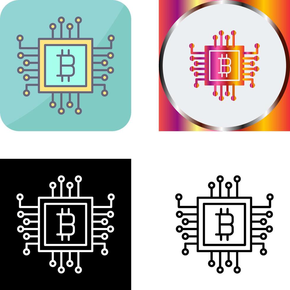 Chip Icon Design vector
