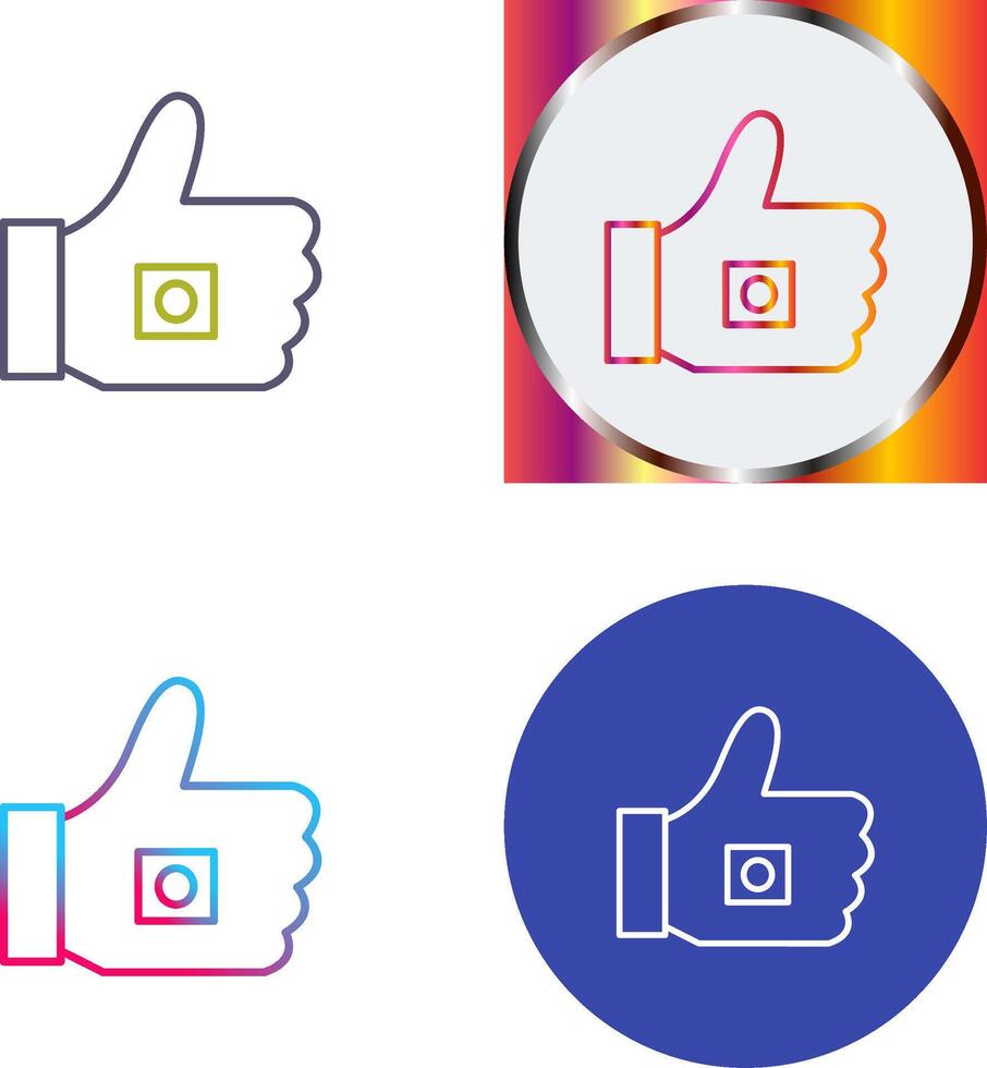 Unique Like Marketing Icon Design vector