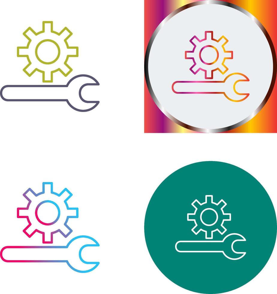 Unique Technical Support Icon Design vector