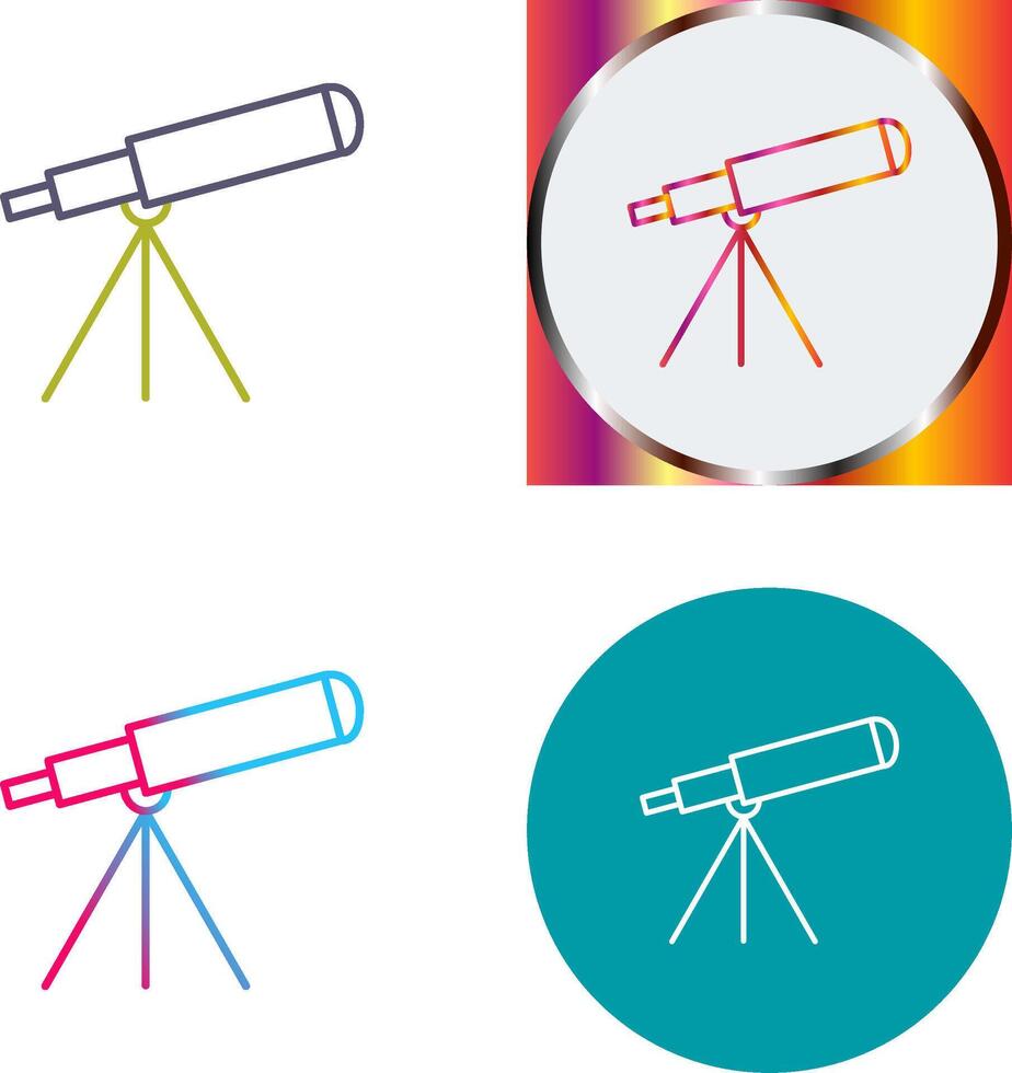 Telescope Icon Design vector