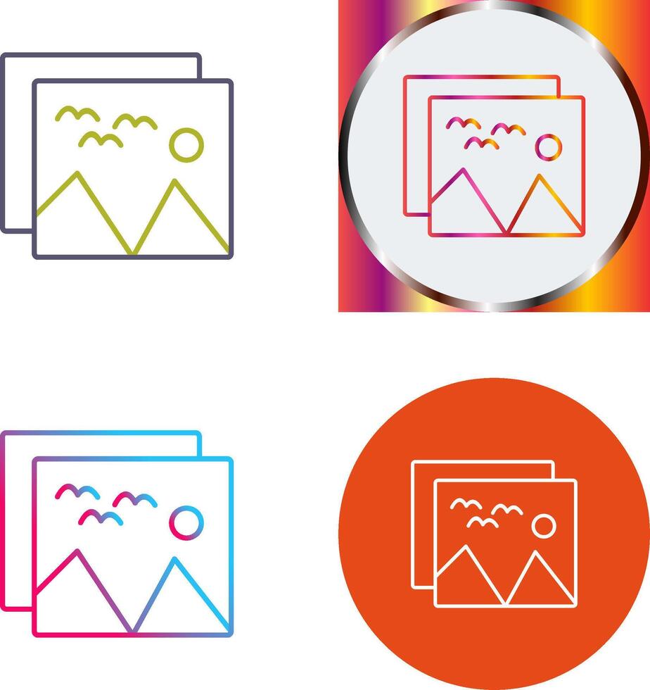 Pictures Icon Design vector
