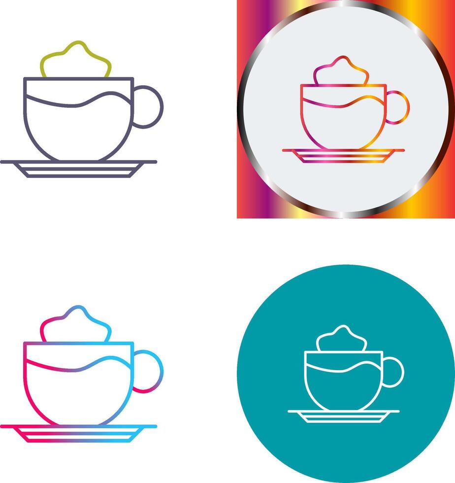 Latte Icon Design vector