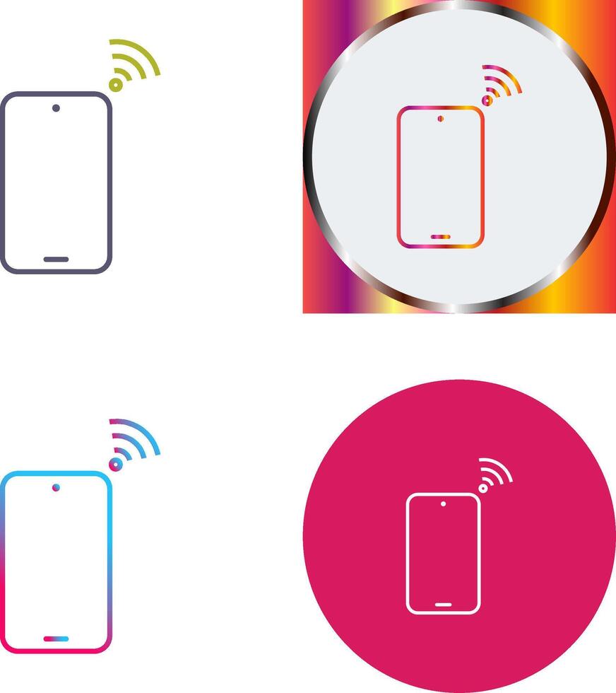Unique Connected Device Icon Design vector