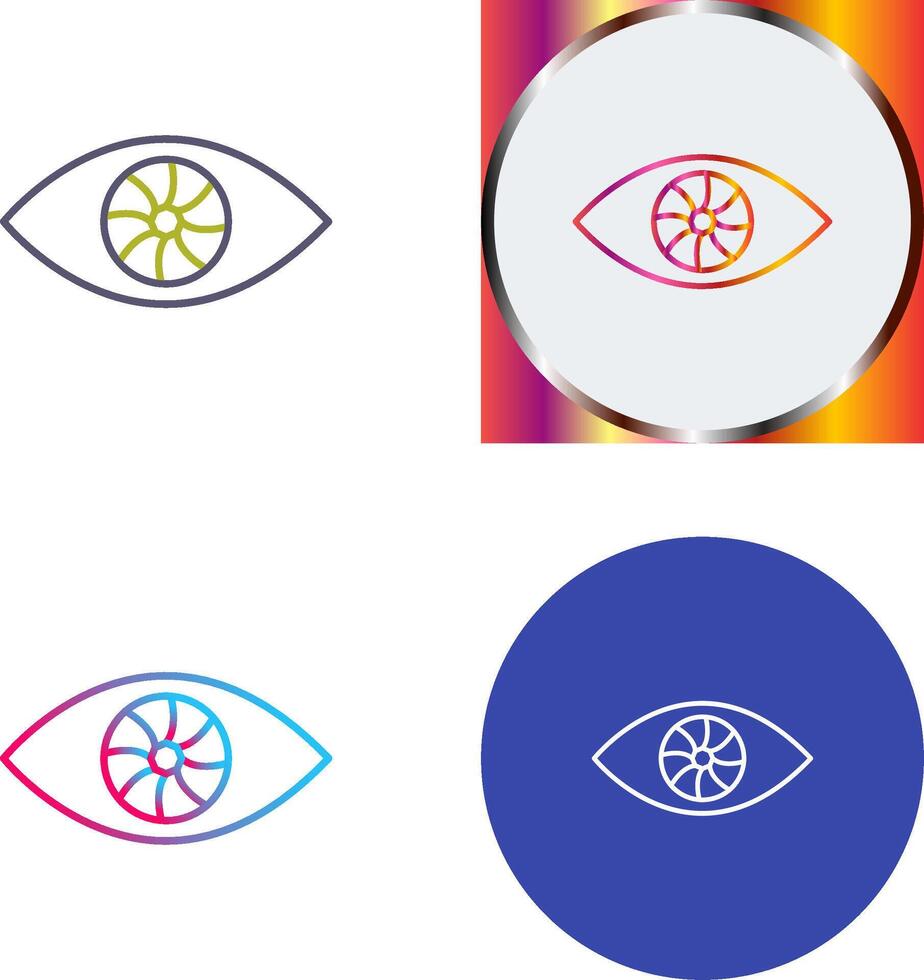 Unique Eye Icon Design vector