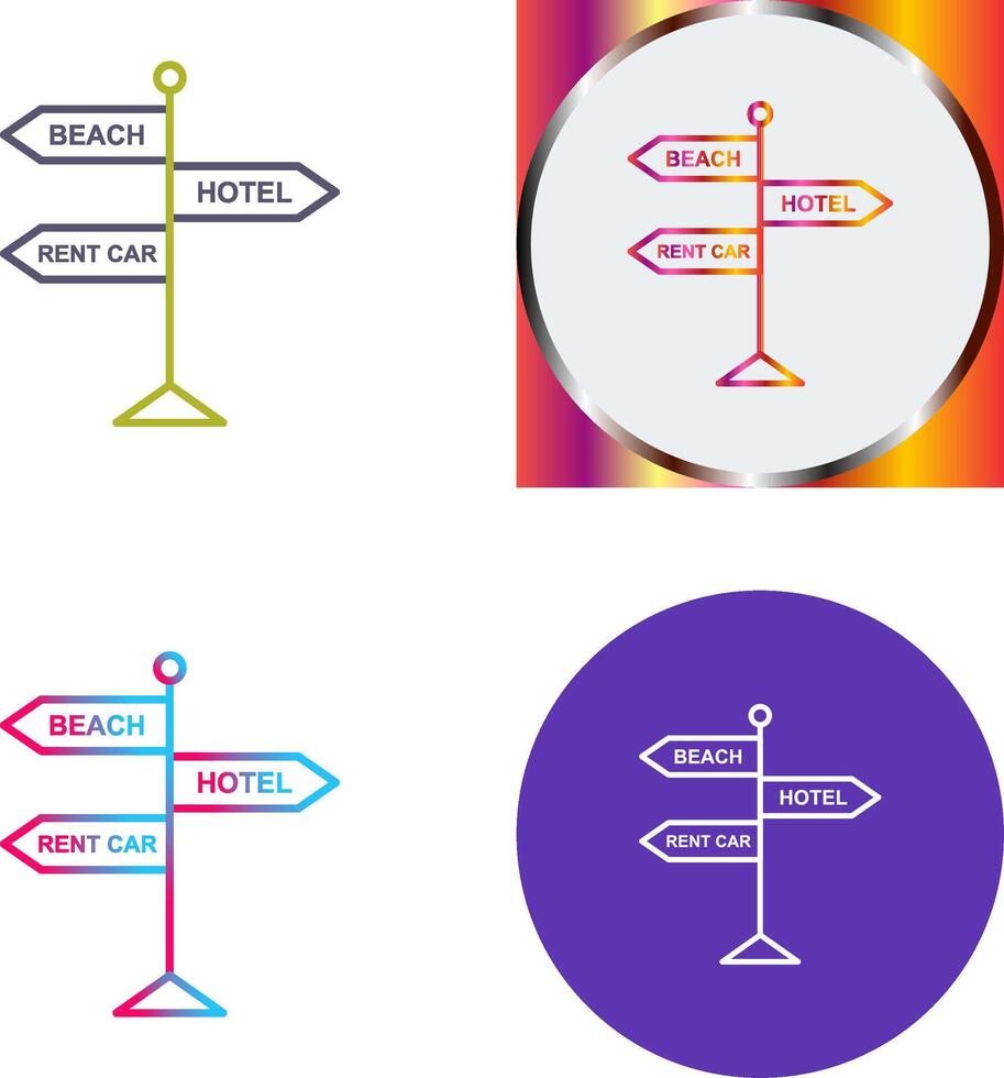 Signboard Icon Design vector
