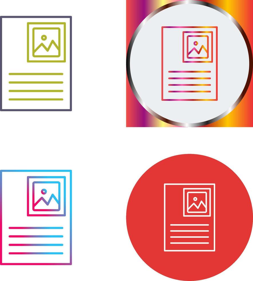 Picture Attachment Icon Design vector