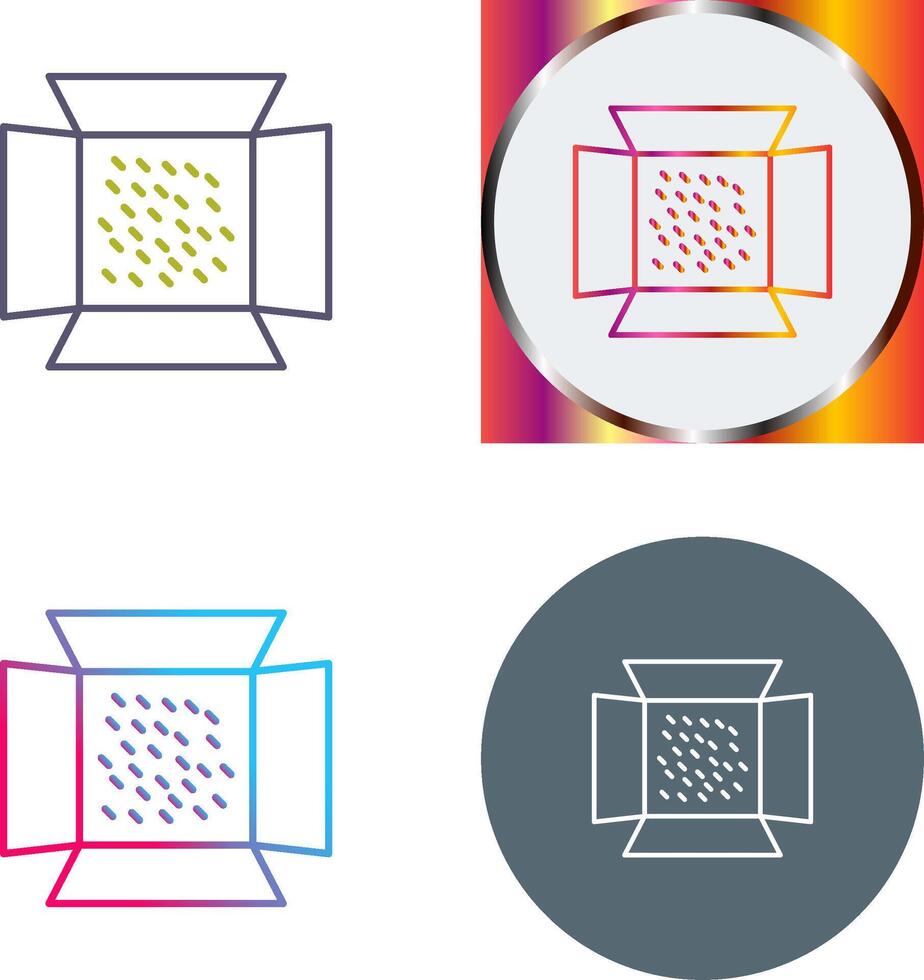 Unique Lights Icon Design vector