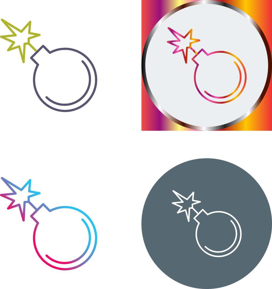 Danger of Explosion Icon Design vector