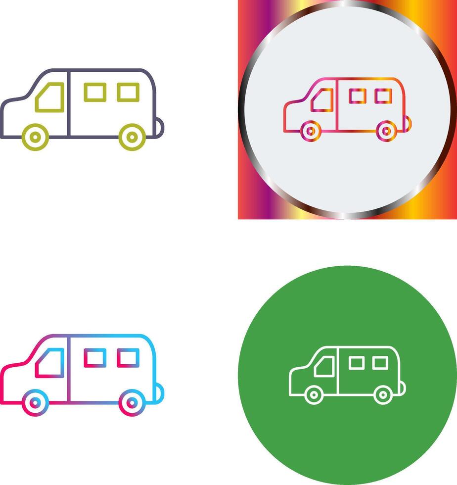 Van Icon Design vector
