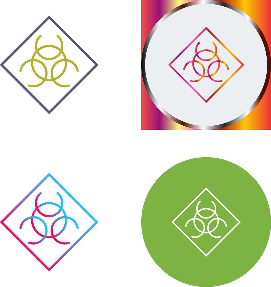 Biological Hazard Icon Design vector