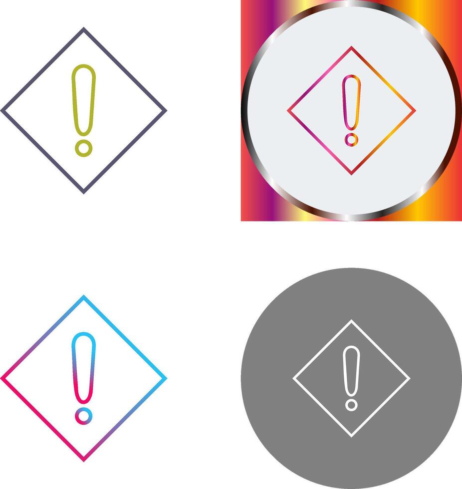 Caution Sign Icon Design vector