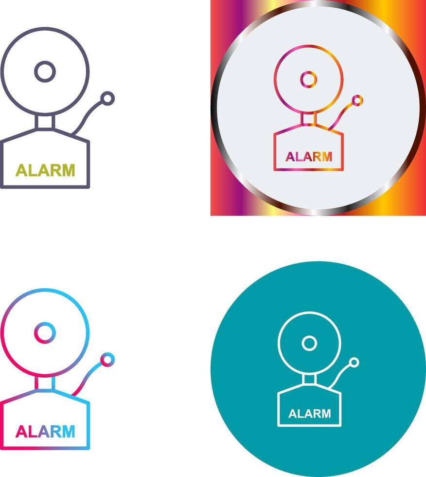 Alarms Icon Design vector