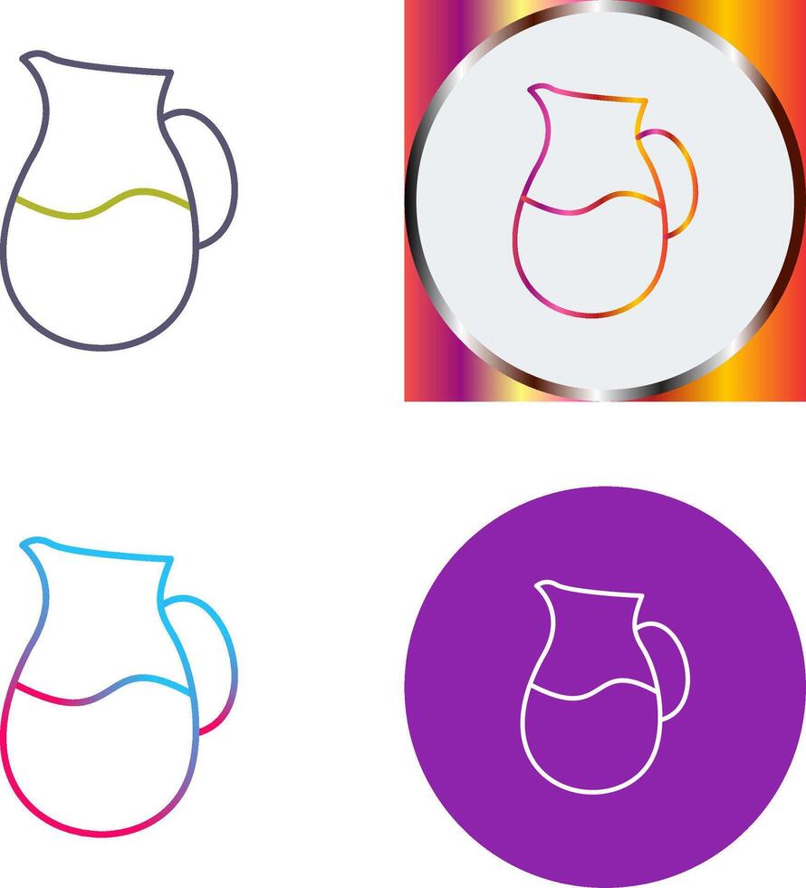 Milk Jug Icon Design vector