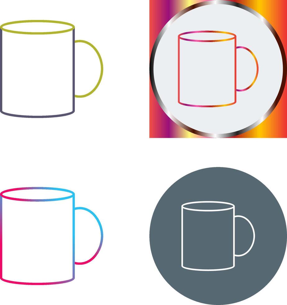 Coffee Mug Icon Design vector