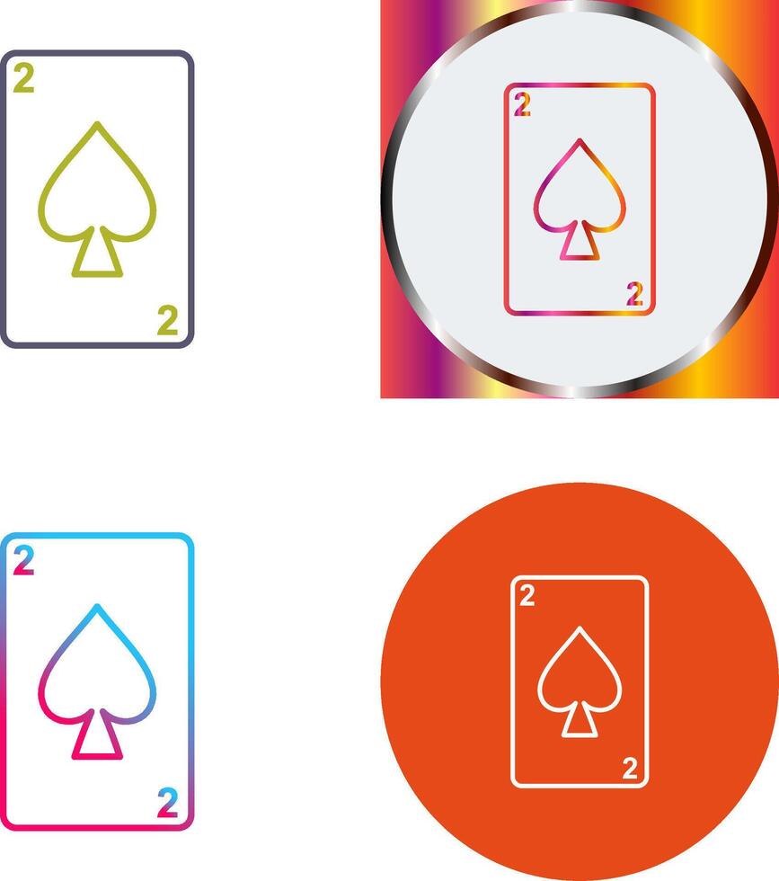 Spades Card Icon Design vector
