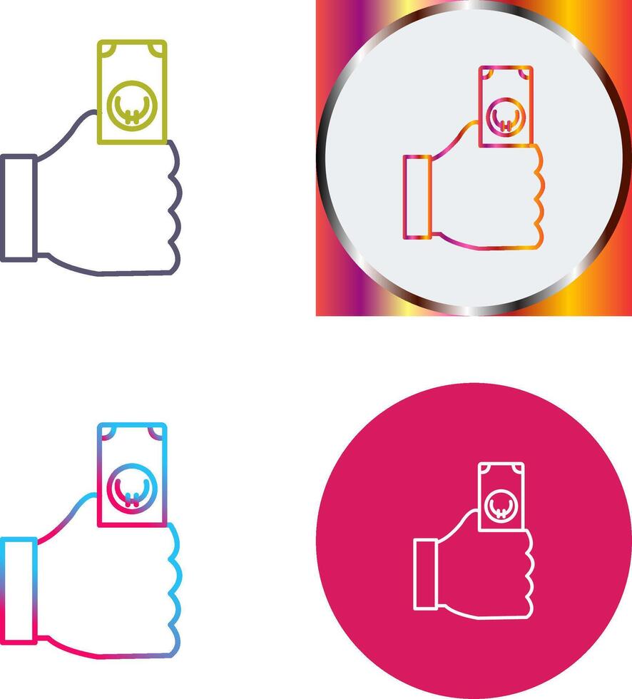 Unique Cash Icon Design vector
