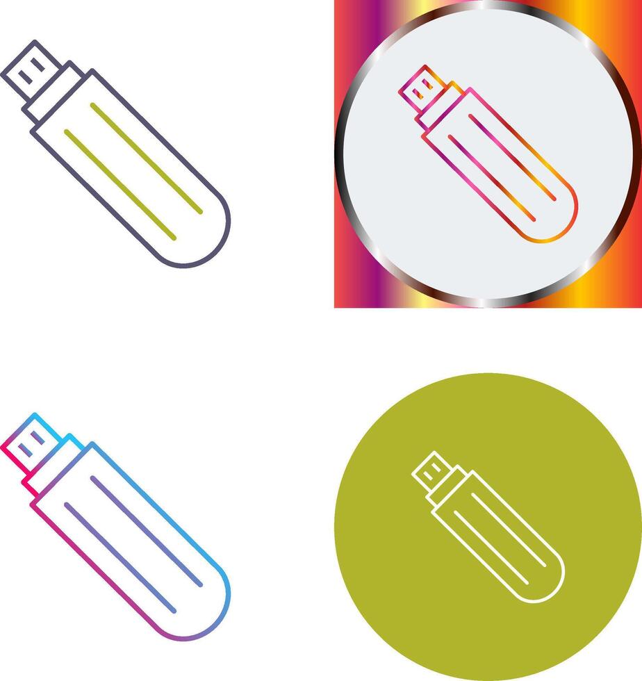 Unique USB Drive Icon Design vector