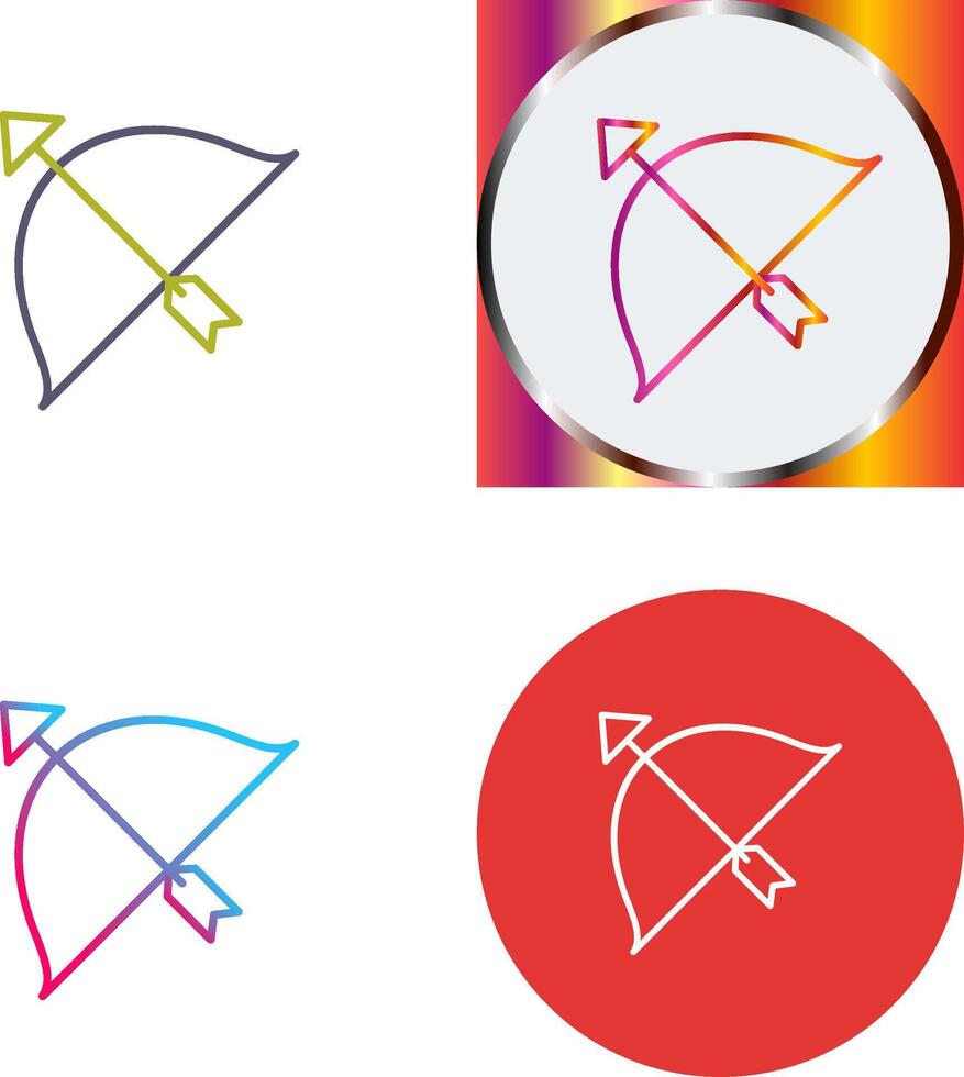 Unique Archery Icon Design vector