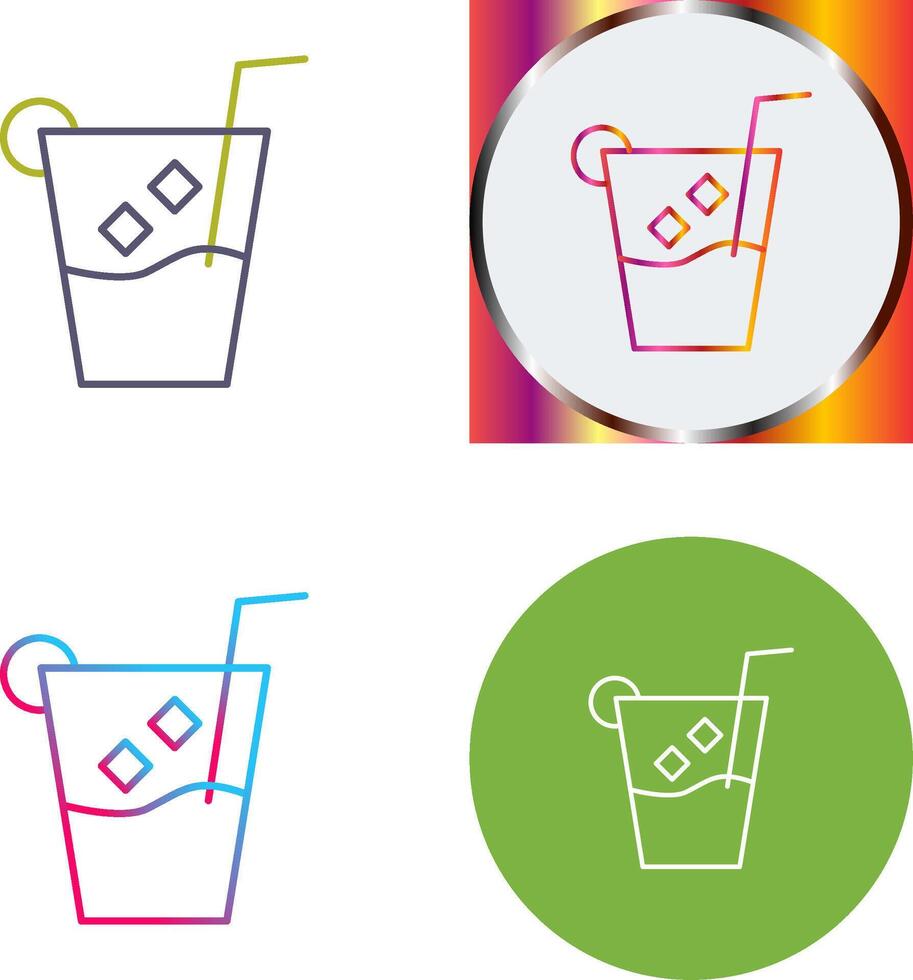Unique Whiskey Sour Icon Design vector