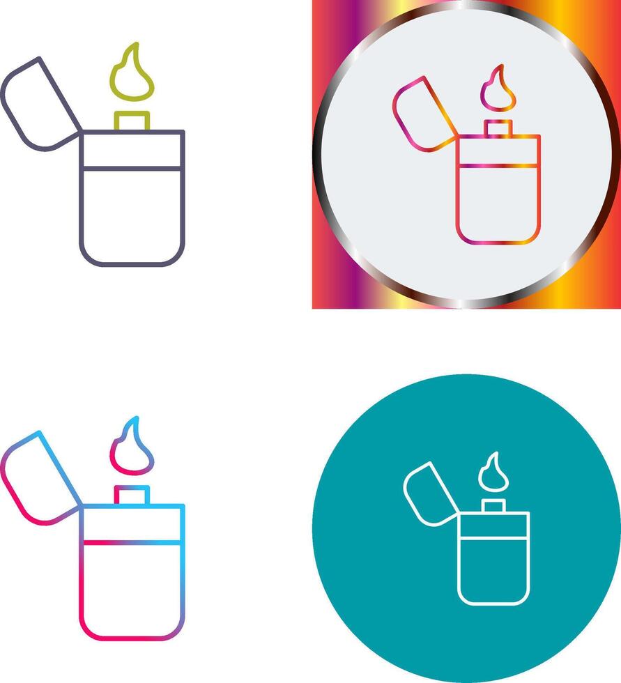 Unique Lighter Icon Design vector