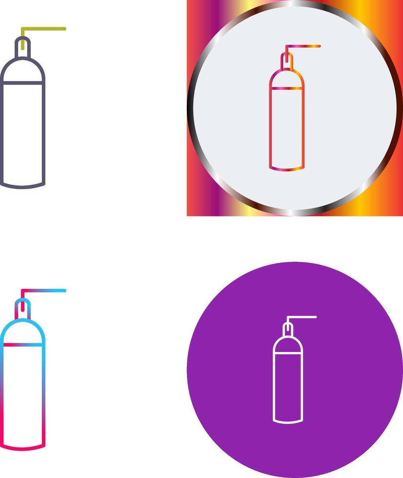 Unique Oxygen Tanks Icon Design vector