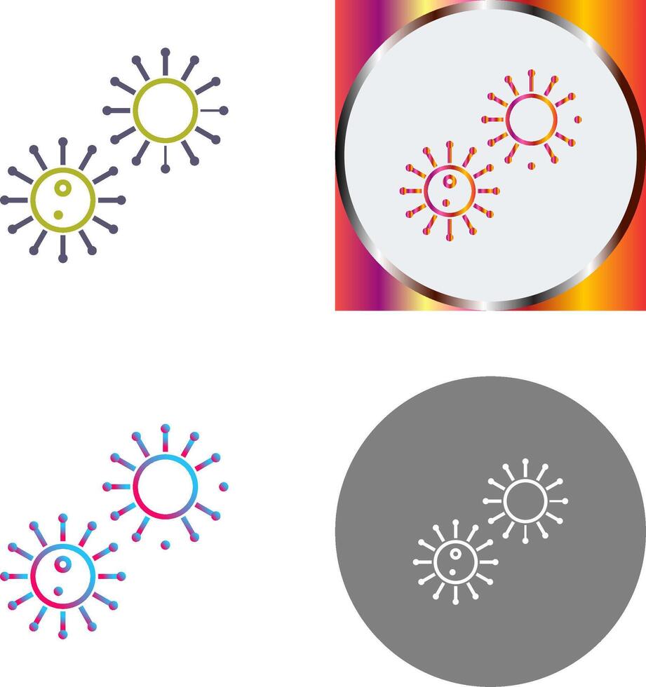 Unique Virus Icon Design vector