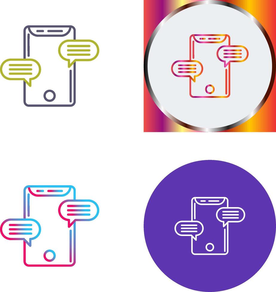 Conversation Icon Design vector