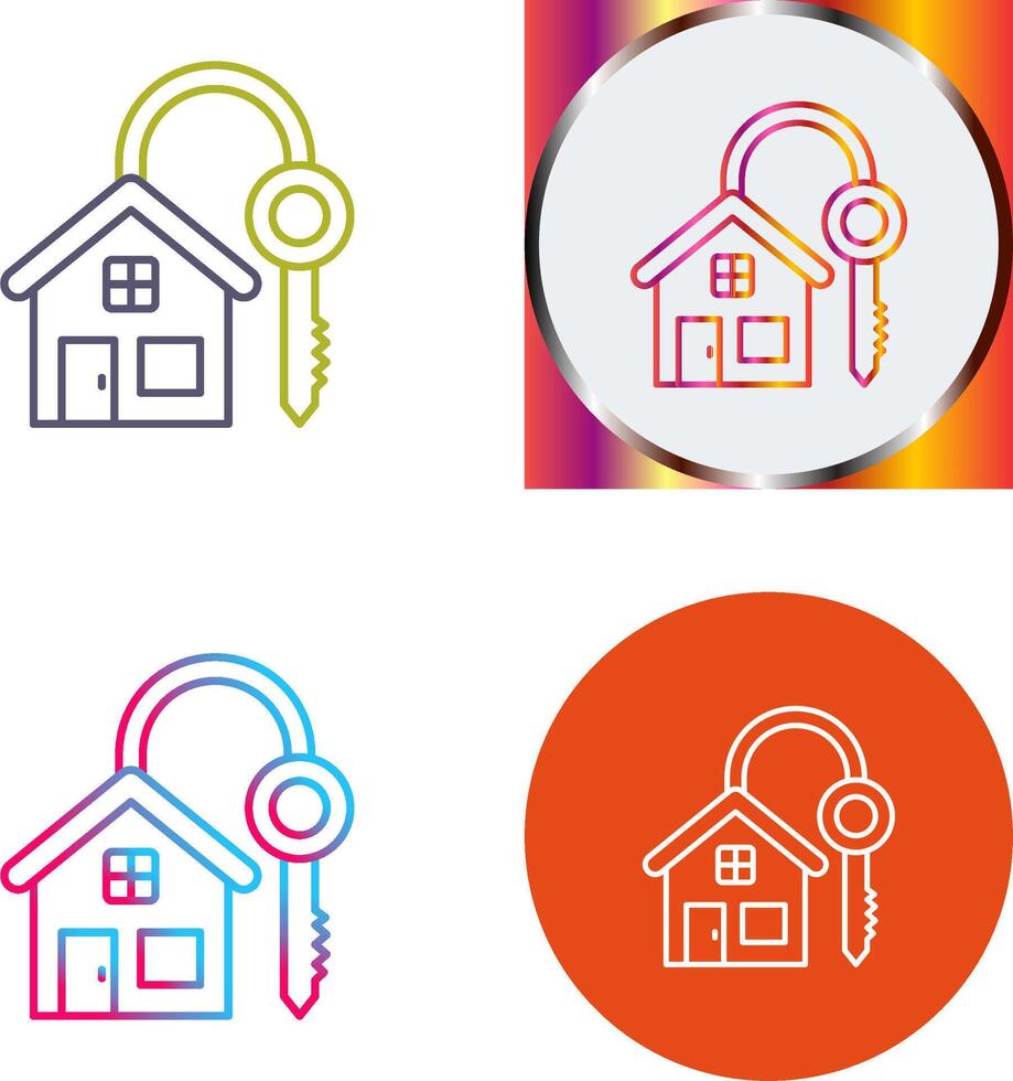 House Key Icon Design vector