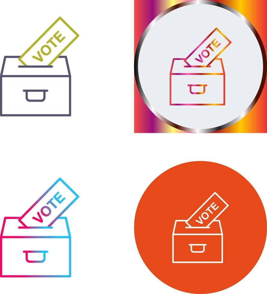 Casting Vote Icon Design vector