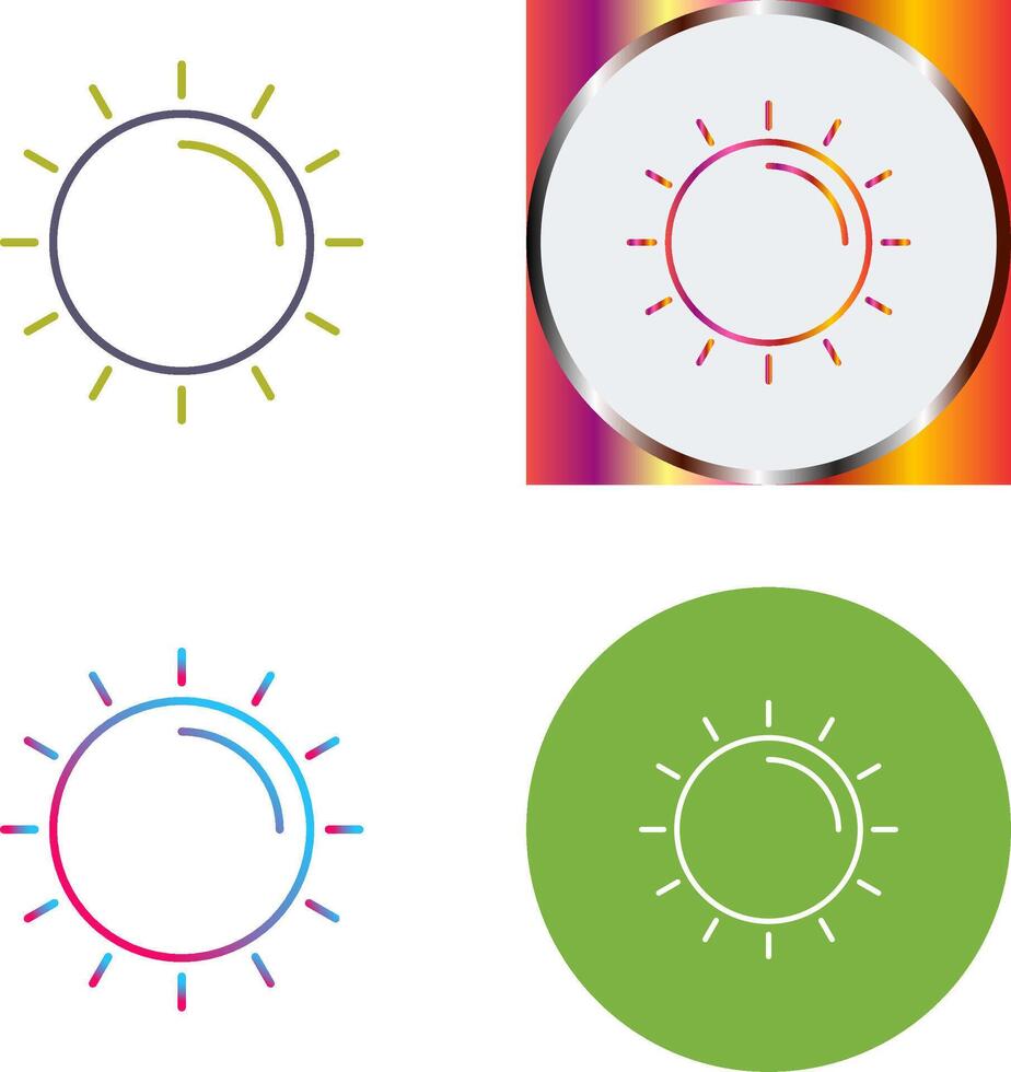 Sun Icon Design vector