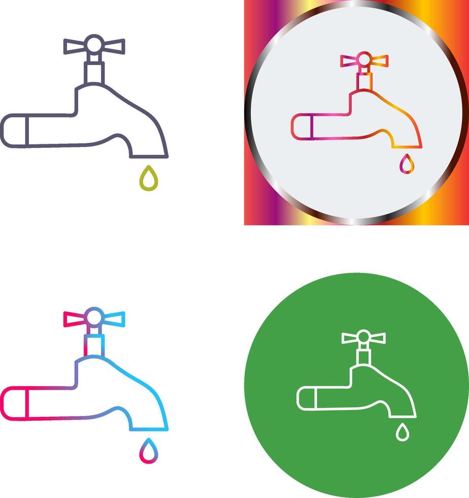 Water Tap Icon Design vector