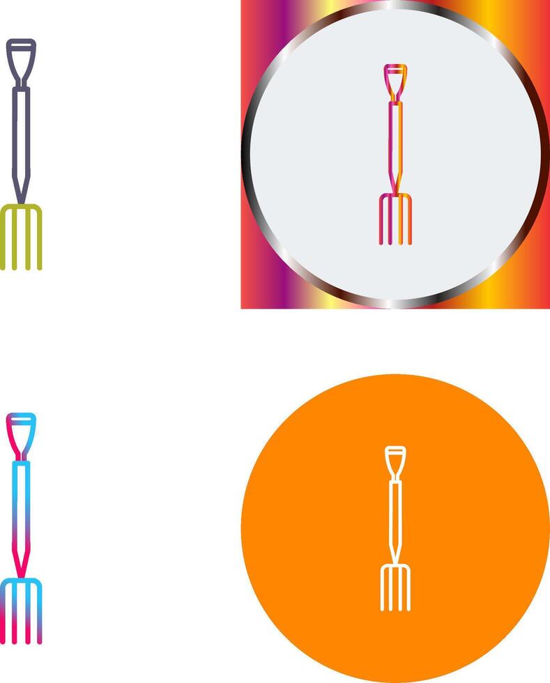 Gardening Fork Icon Design vector