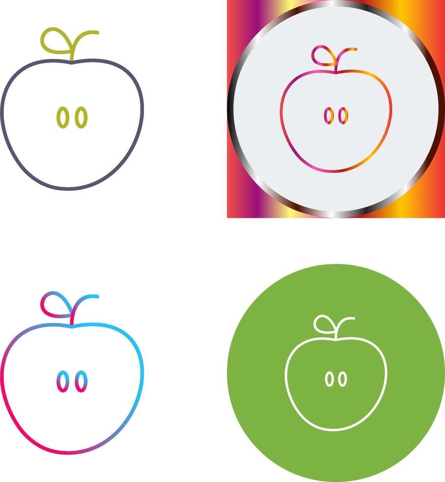 Apples Icon Design vector