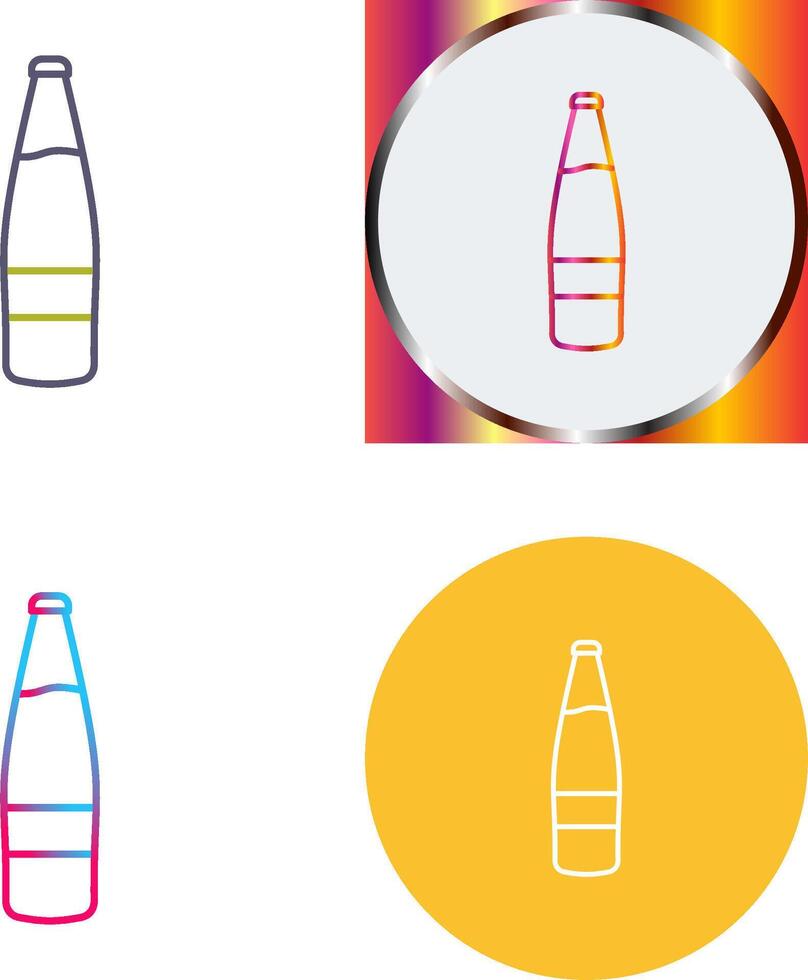 Beer Bottle Icon Design vector
