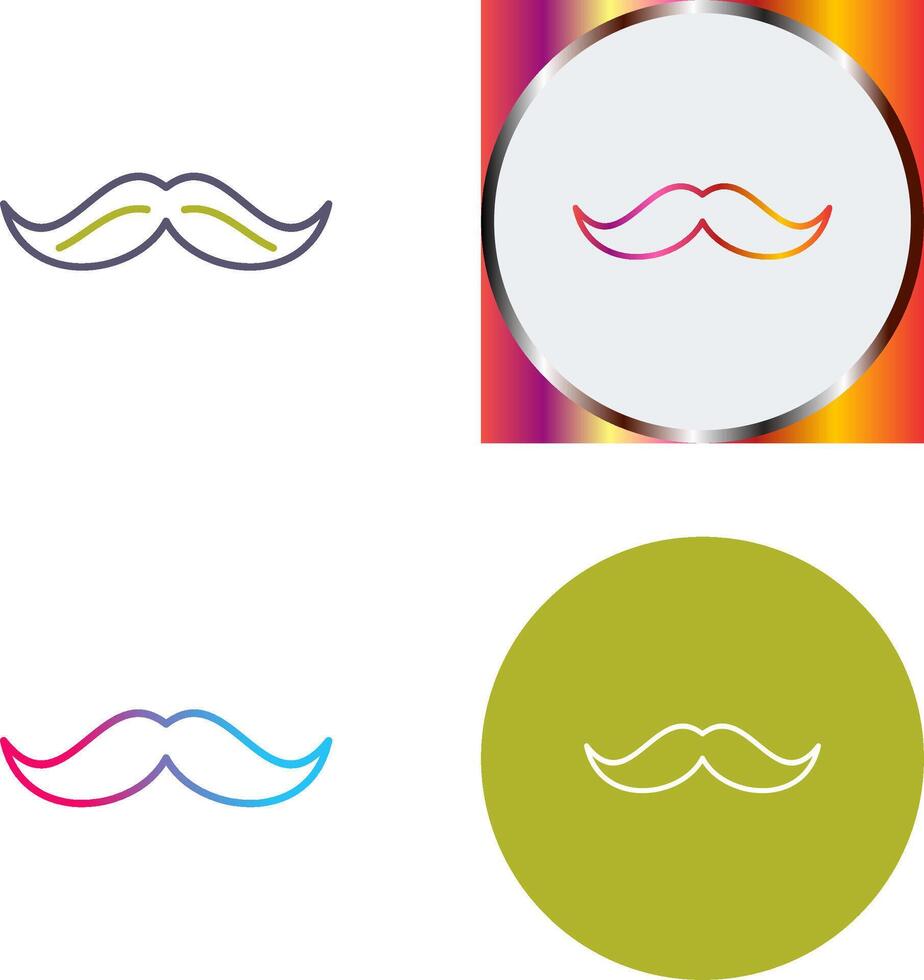 Moustache Icon Design vector