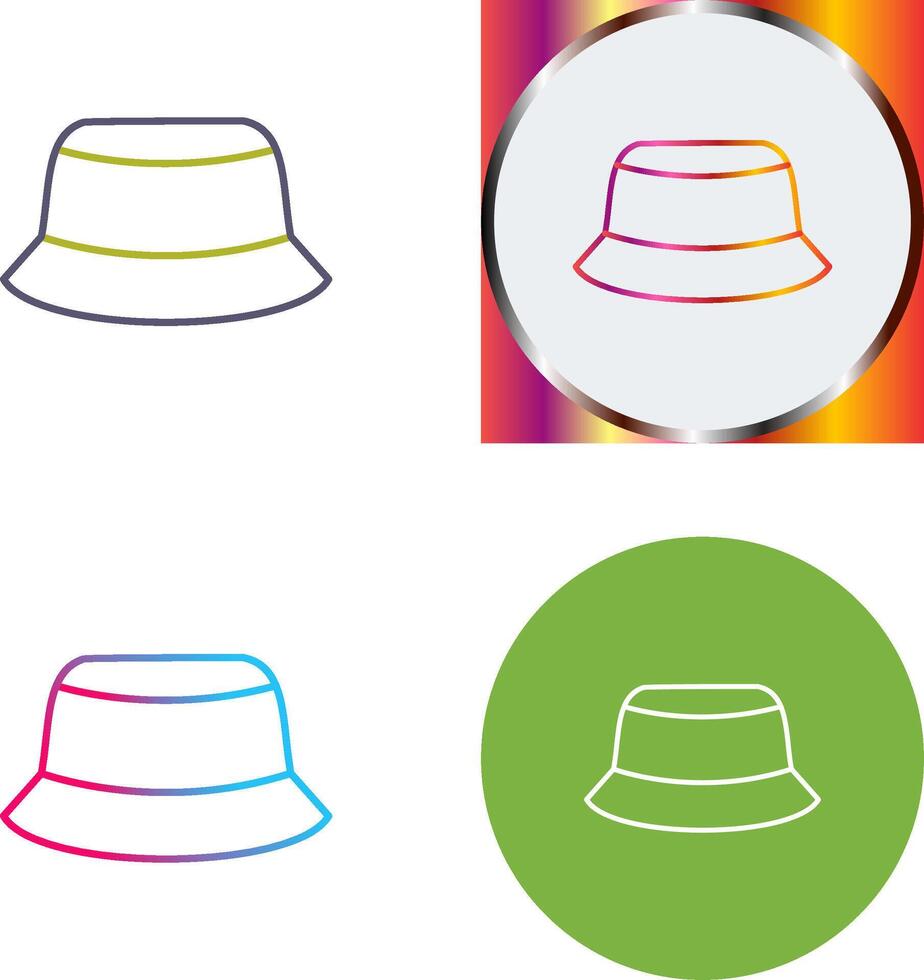 Men's Hat Icon Design vector