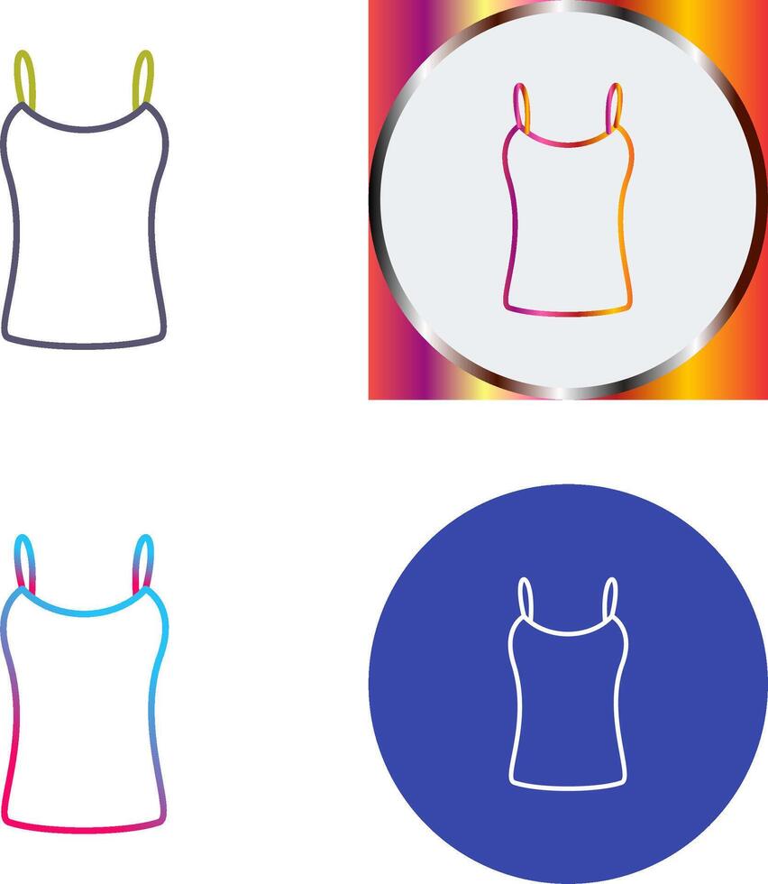 Ladies Vest Icon Design vector