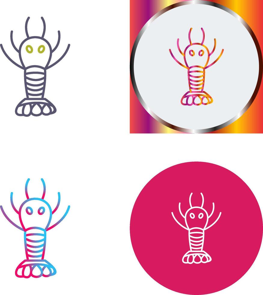 Lobster Icon Design vector