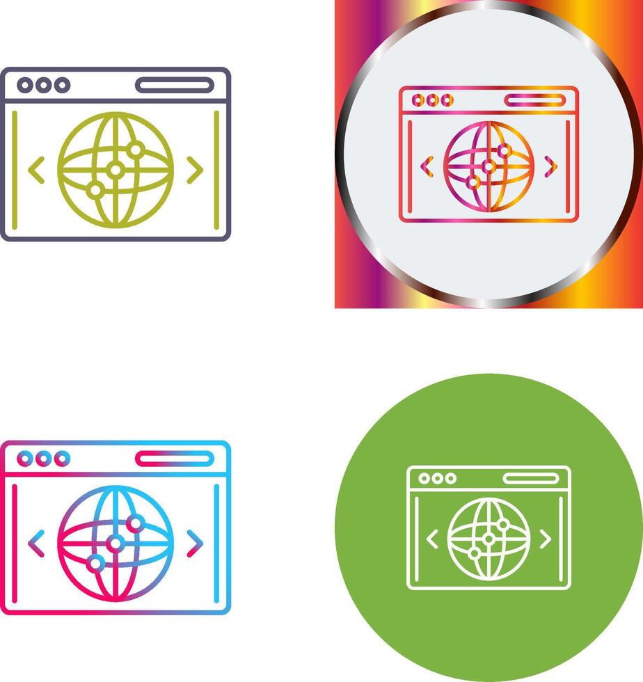 Website Icon Design vector