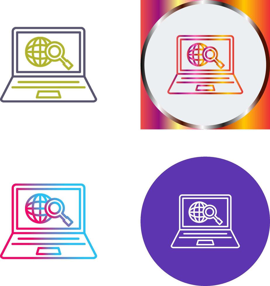 Explore Icon Design vector