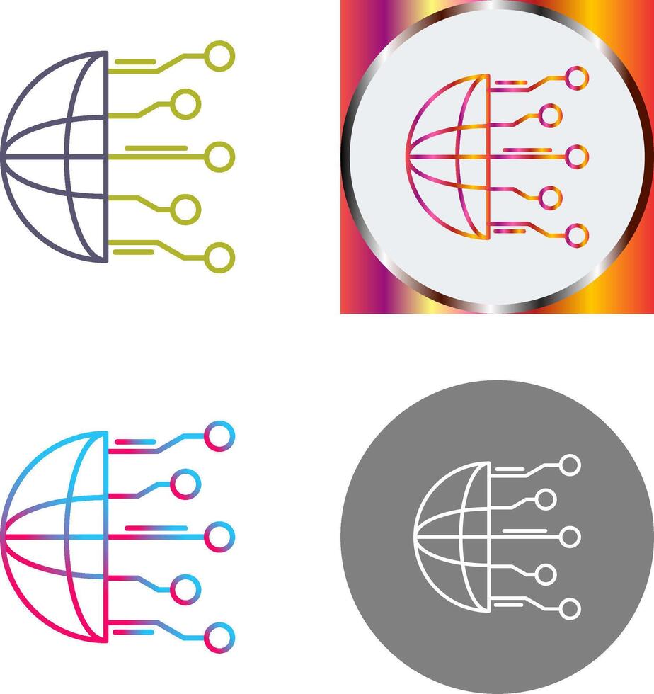 Network Icon Design vector