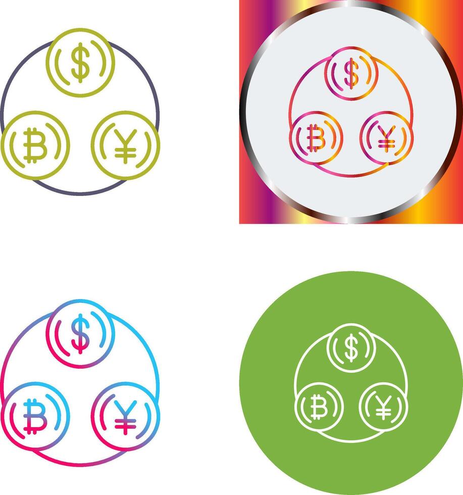 Currency Exchange Icon Design vector